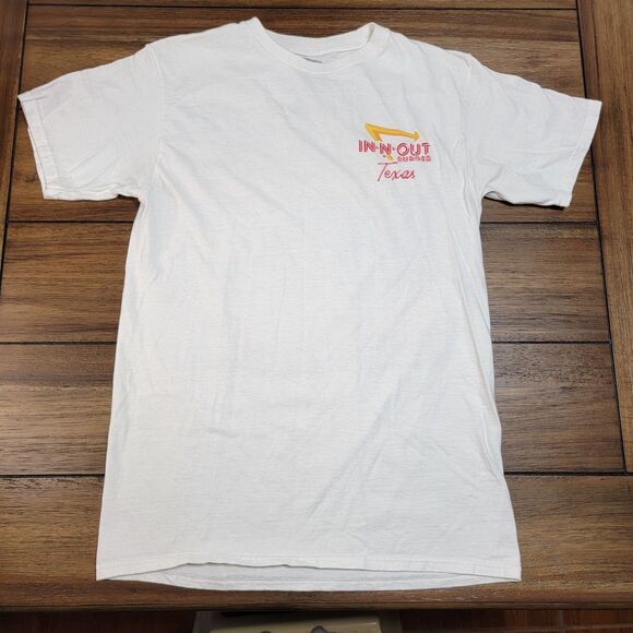 In N Out Burger Texas Graphic SS Tee White - Size Small - Picture 4 of 5